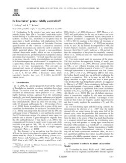 Is Enceladus` plume tidally controlled?
