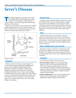 Sever`s Disease - Syracuse Pediatrics
