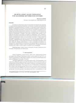 AN INTELLlGENT QUASI-THESAURUS FOR ACCESSING