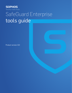 SafeGuard Enterprise tools guide