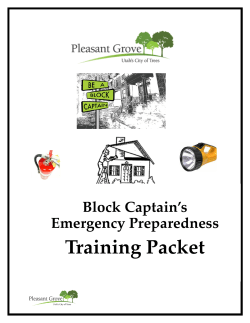 Block Captain Training Packet