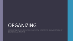Organizing - E-Learning FSE UJEP