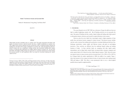 Banks` Non-Interest Income and Systemic Risk Markus K
