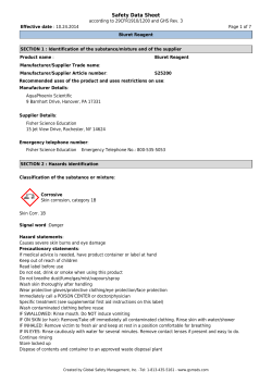 Safety Data Sheet - Fisher Scientific