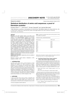 Statistical distribution of amino acid sequences: a