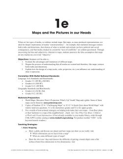 Maps and the Pictures in our Heads