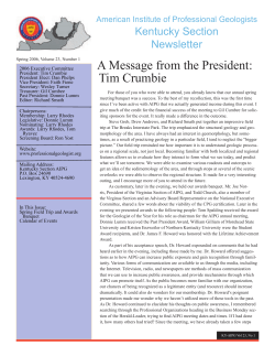 2006 - American Institute of Professional Geologists
