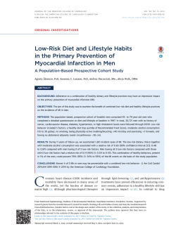 Low-Risk Diet and Lifestyle Habits in&euro;the&euro;Primary