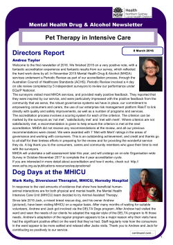 March 2016 - Northern Sydney Local Health District