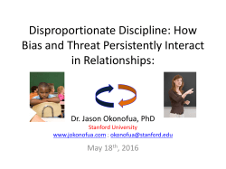 Disproportionate Discipline: How Bias and Threat Persistently