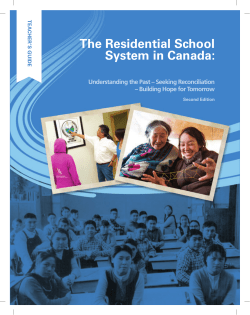 The Residential School System in Canada