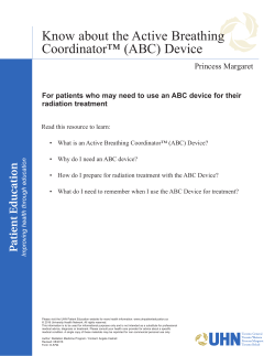 Know about the Active Breathing Coordinator&trade; (ABC) Device