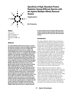 Specificity of High-Abundant Protein Depletion Among Different