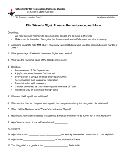 Elie Wiesel - Keene State College