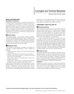 Laryngeal and Tracheal Neoplasia