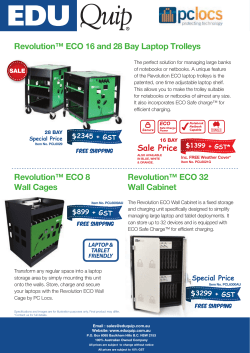 Revolution&trade; ECO 16 and 28 Bay Laptop Trolleys - Edu-Quip