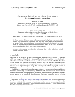 Convergent evolution in law and science: the