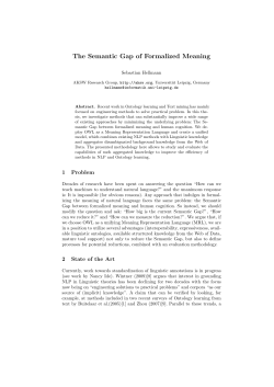 The Semantic Gap of Formalized Meaning