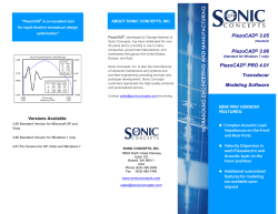 PiezoCAD&reg; 3.05 PiezoCAD&reg; 3.06 PiezoCAD&reg; PRO 4.01