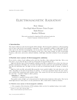 Electromagnetic Radiation
