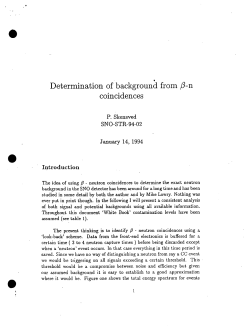 Determination of background from /3