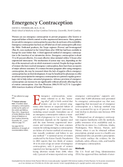 Emergency Contraception - American Family Physician