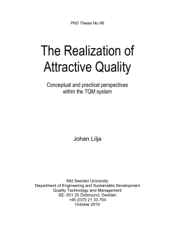 The Realization of Attractive Quality