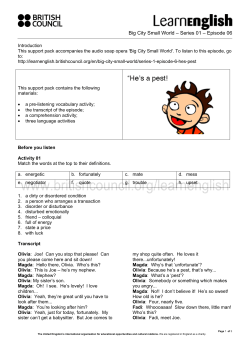 Print transcript and do activities on paper