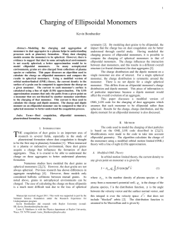 Charging of Ellipsoidal Monomers