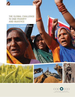 The Global Challenge to End Poverty and Injustice: CCIC`s 10Point