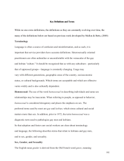 Key Definitions and Terms