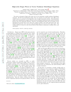 High-order Rogue Waves in Vector Nonlinear Schr\" odinger