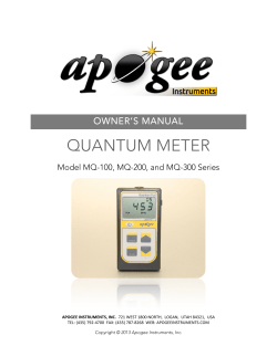 MQ-300 Series Quantum meter