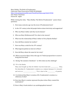 Mary Shelley: The Birth of Frankenstein Classroom Video Powered