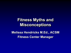 Fitness Myths and Misconceptions