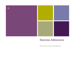 Exercise Adherence