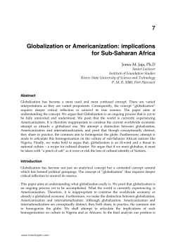 Globalization or Americanization