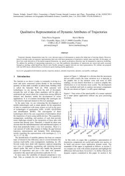 Qualitative Representation of Dynamic Attributes of Trajectories