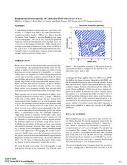 Imaging lateral heterogeneity at Coronation Field with surface waves