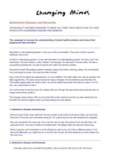 Alzheimers Disease and Dementia