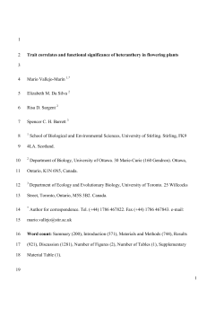 Trait correlates and functional significance of heteranthery in