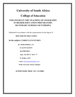 University of South Africa - Unisa Institutional Repository