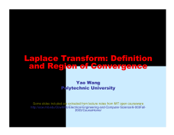 Laplace Transform: Definition and Region of