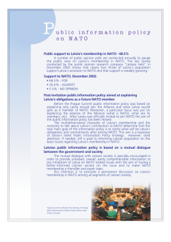 Public information policy on NATO