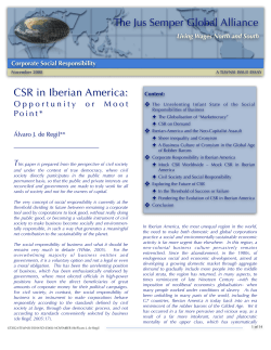 the assessment of the development of CSR in Iberian America