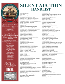 Silent Auction Items - University of Missouri
