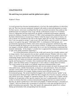CHAPTER FIVE On anti-Iraq war protests and the global news sphere