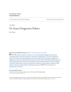 Dr. Seuss‚•Žs Progressive Politics - OxyScholar