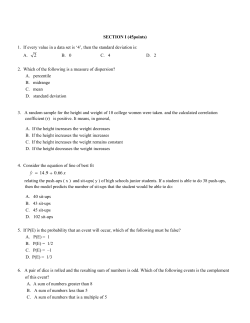 MATH/STAT 2330 Practice Final Exam