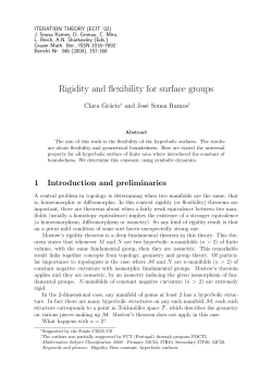 Rigidity and flexibility for surface groups